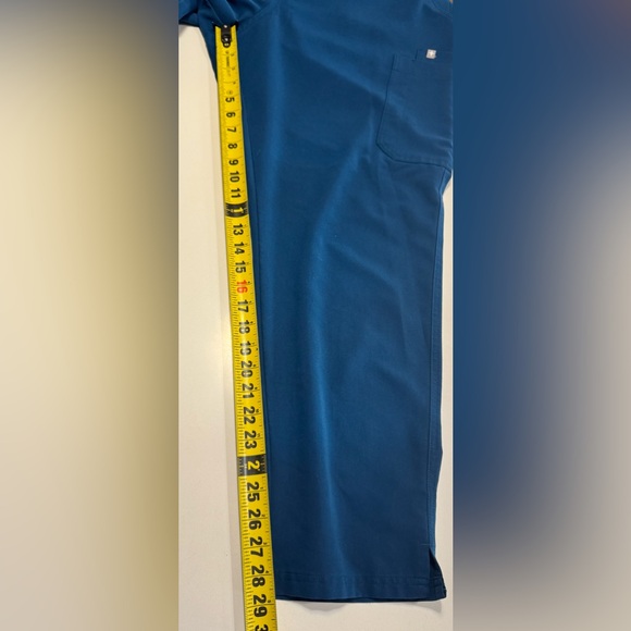 Figs Yola Wide Leg Scrub Pants Womens Size XXL Deep Reef Color Nurse Dental - Picture 10 of 11